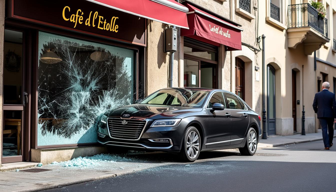 découvrez les détails d'un accident spectaculaire où une voiture a fracassé une vitrine avant de terminer sa course dans une boutique, heureusement sans faire de blessés.